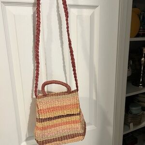 Handcrafted Multicolor Straw Bag